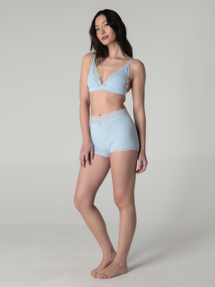 ★GLOWNY★ALLURE LACE BOYSHORTS (BABY BLUE)★正規品/直送料込 ALLURE LACE BOYSHORTS (BABY BLUE) - GLOWNY