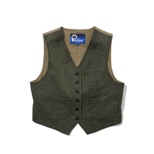Женский жилет faded cotton medieval olive_FR2WV02F