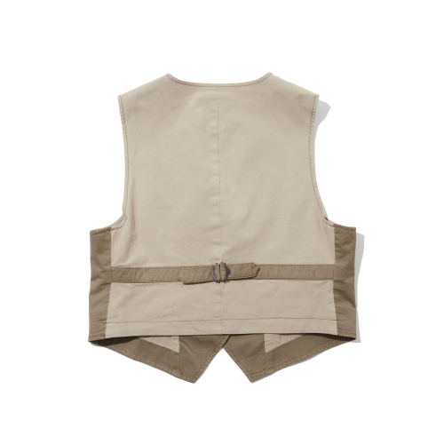 Женский жилет из стираного хлопка Signature Beige_FR2WV01F