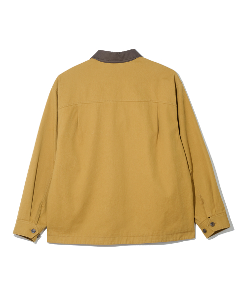 WESTERN LAYERED WORK JACKET (MUSTARD)