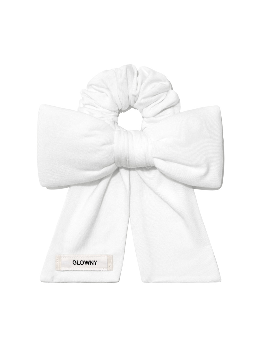 ●GLOWNY● BOW SCRUNCHIE WHITE MELANGE GY25LWAC004MG 글로니(GLOWNY) BOW SCRUNCHIE (WHITE) - 후기 | 무신사