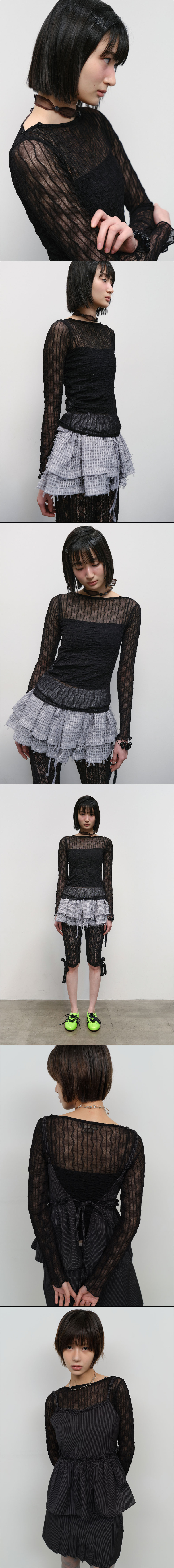 ◆typeservice◆ Side Shirring Button Top Black OSTT13BKF MUSINSA | TYPESERVICE Side Shirring Button Top [Black]