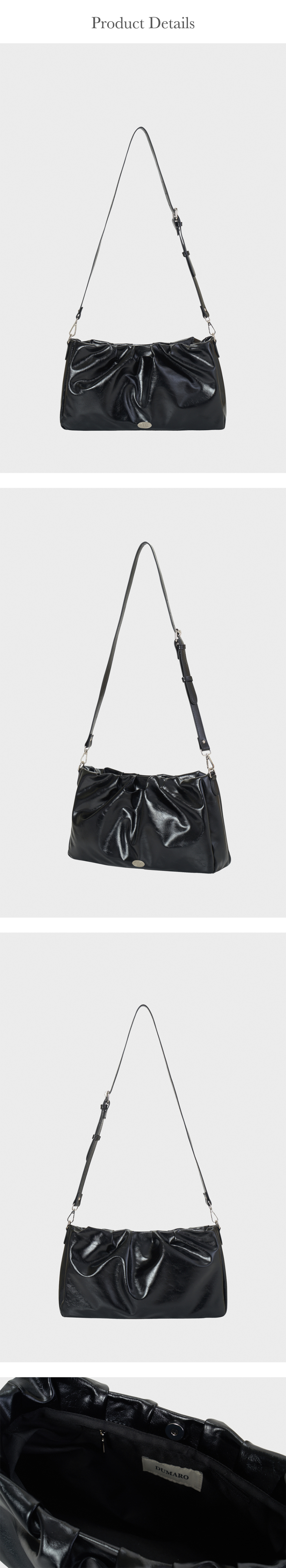 ★dumaro★ Dumpling Medium Crossbody Bag Black MUSINSA | DUMARO Dumpling Medium Crossbody Bag / Black
