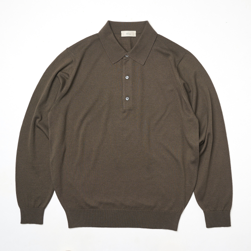 25SS Cashtouch Long Sleeve Polo Knit Chimney