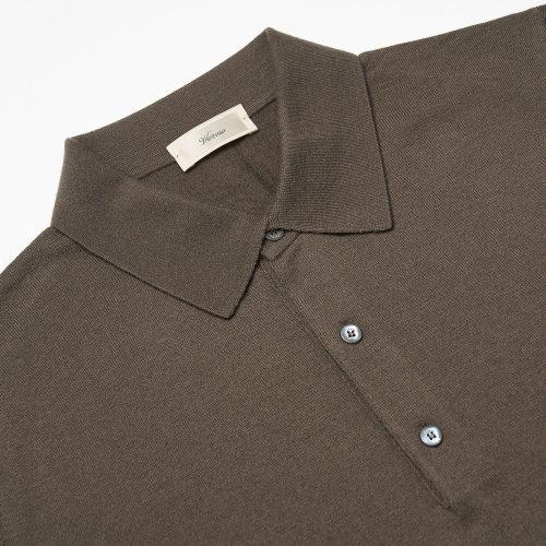 25SS Cashtouch Long Sleeve Polo Knit Chimney