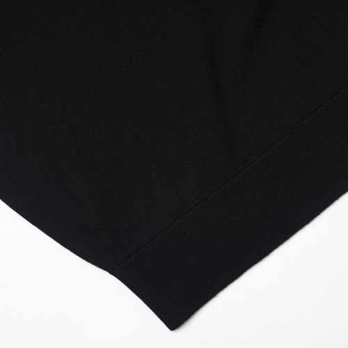 25SS Cashtouch Long Sleeve Polo Knit Black