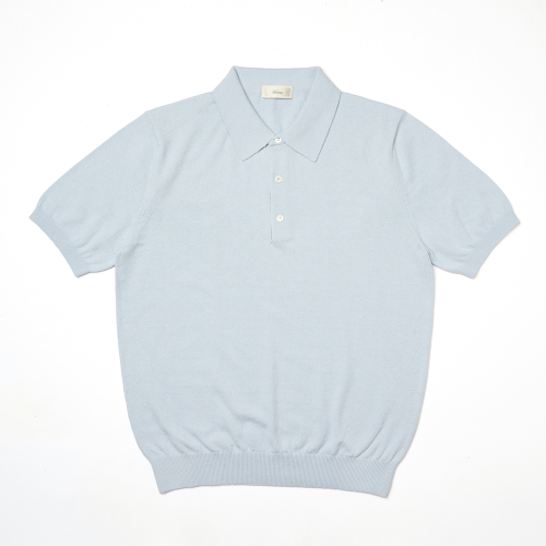 25SS Essential polo Knit Sky-Blue