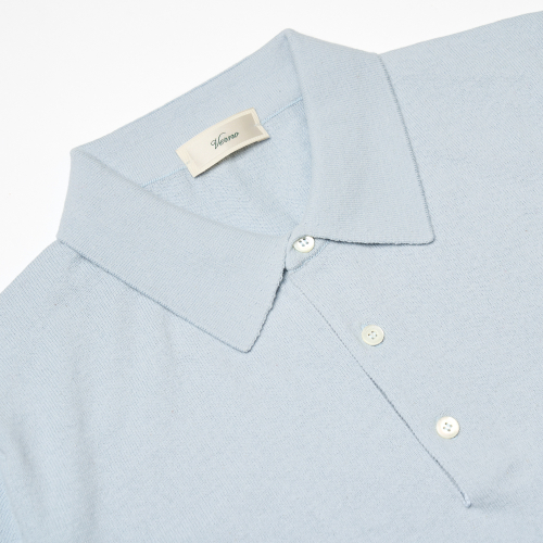 25SS Essential polo Knit Sky-Blue
