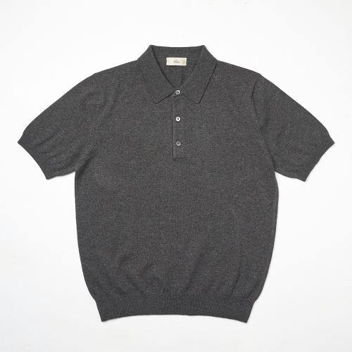 25SS Essential polo Knit Gray