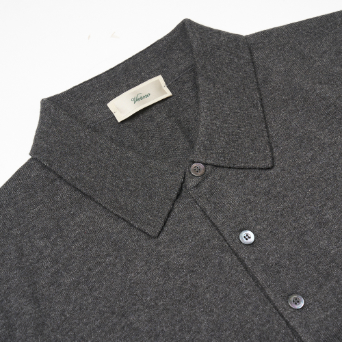 25SS Essential polo Knit Gray