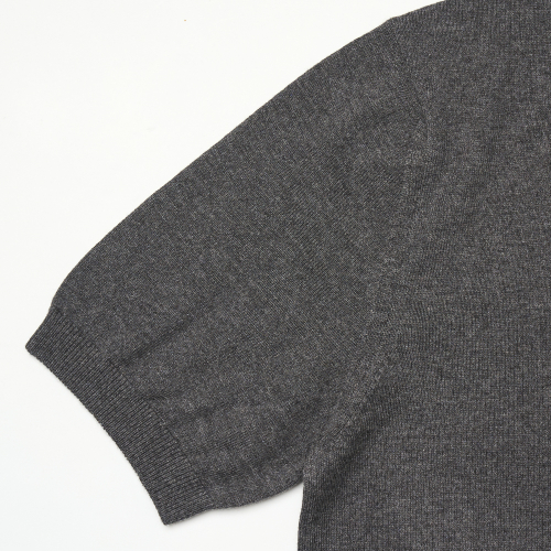 25SS Essential polo Knit Gray