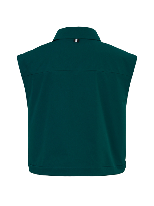 CO повседневный жилет поло на пуговицах L_Dark Green