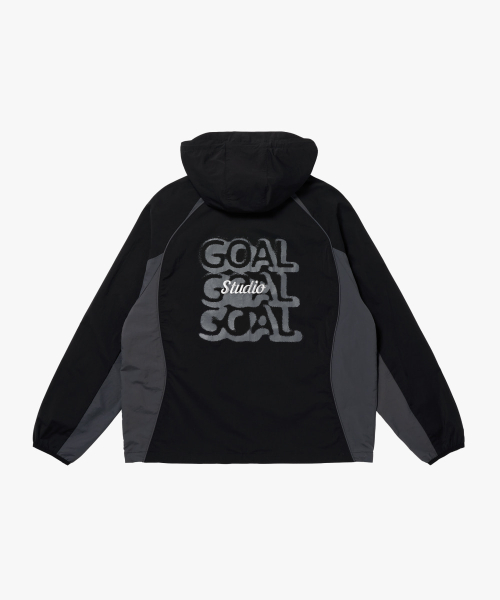 HATTRICK GOAL HOODED TRACK JACKET-BLACK