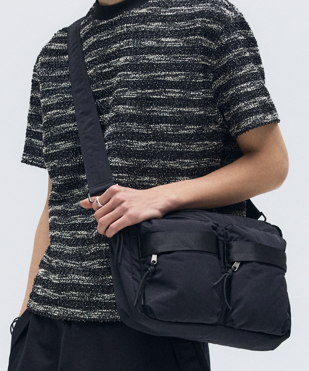 TWO POCKET SQUARE CROSS BAG