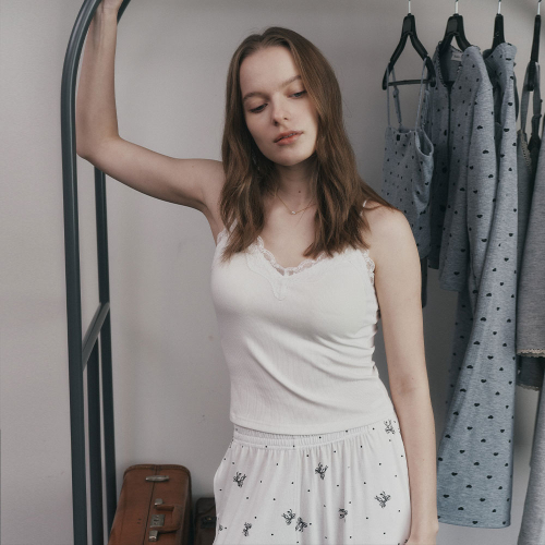 MJ_Sling lace tank top_4color
