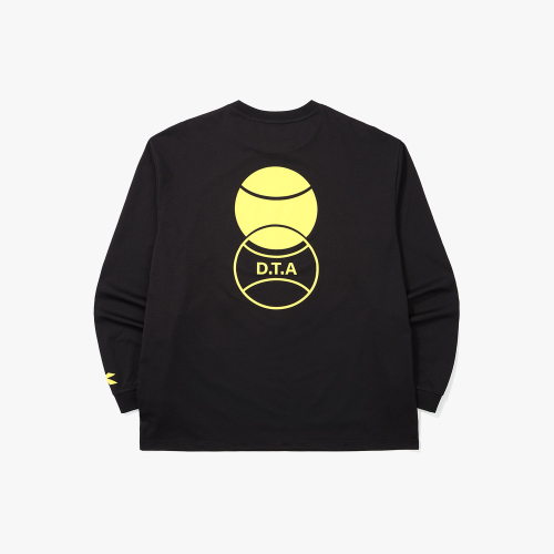 Лонгслив DTA с теннисным мячом, BLACK