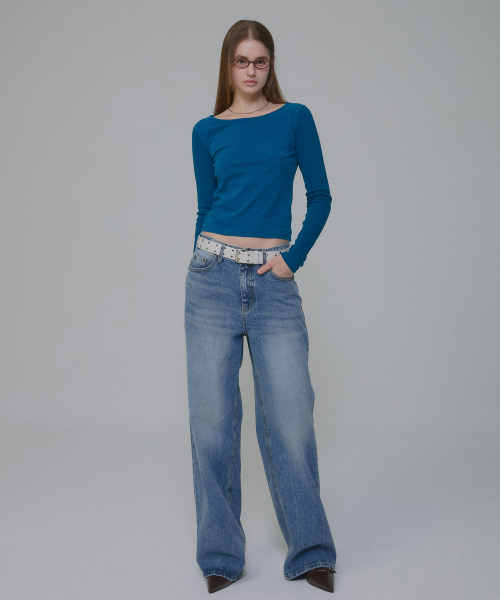 [9687] Oella Slub джинсы — Light Blue