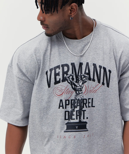 Muscle man Over-fit T-shirt 3colors