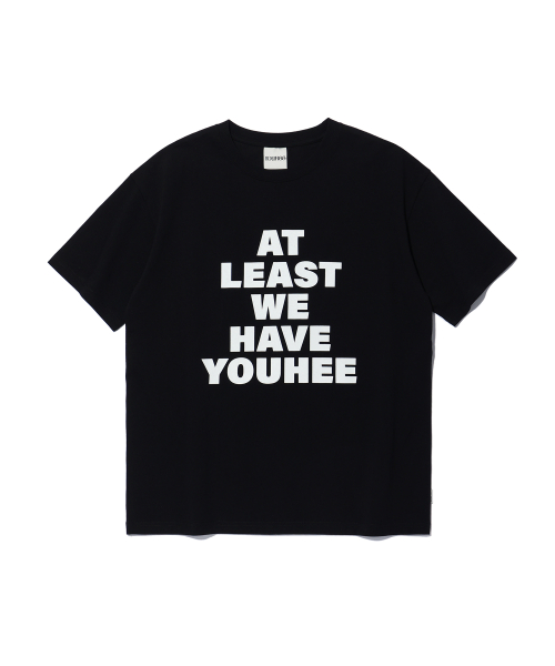 LETTERING OVER FIT T-SHIRTS BLACK