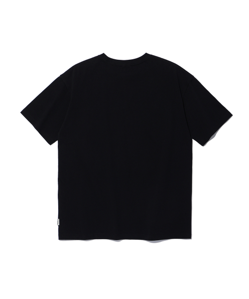 LETTERING OVER FIT T-SHIRTS BLACK