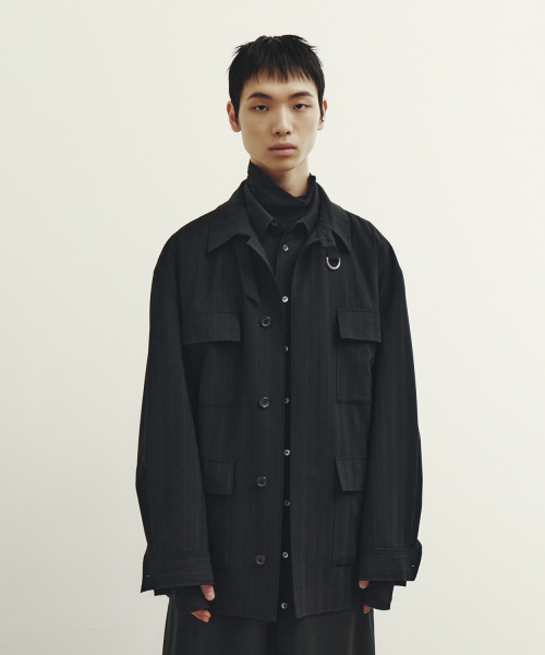 Safari Jacket - Black Stripe