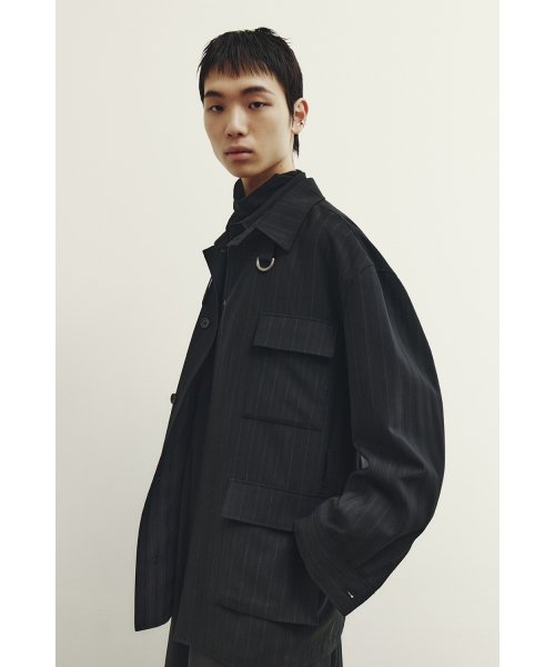 Safari Jacket - Black Stripe