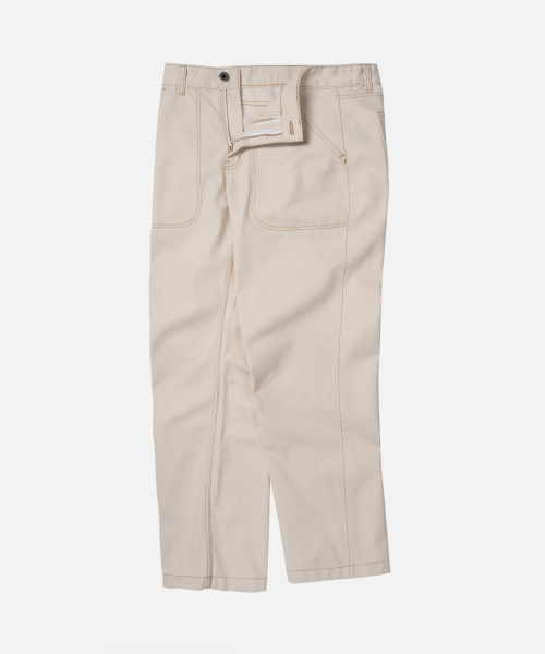 CP WIDE DENIM PANTS _ NATURAL