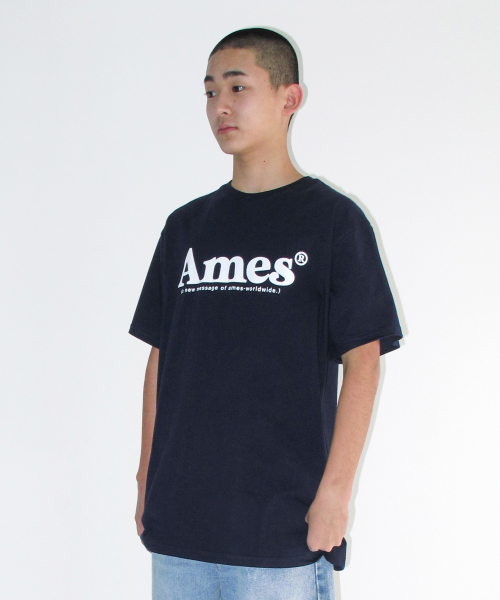 BASIC LOGO TEE NAVY(WHITE) thumbnail 7