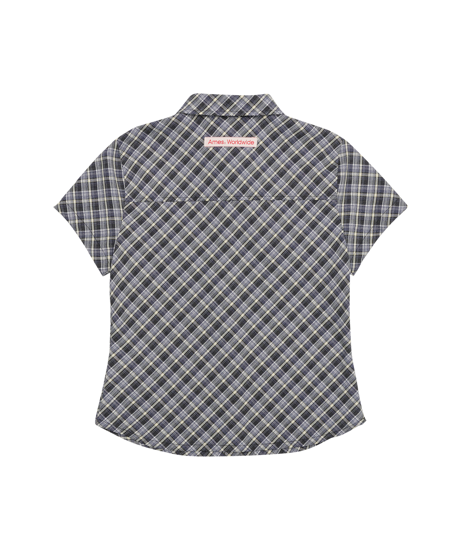 CHECK SHORT SLEEVE SHIRTS NAVY
