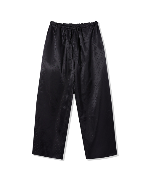 Dot Pattern Pants Black