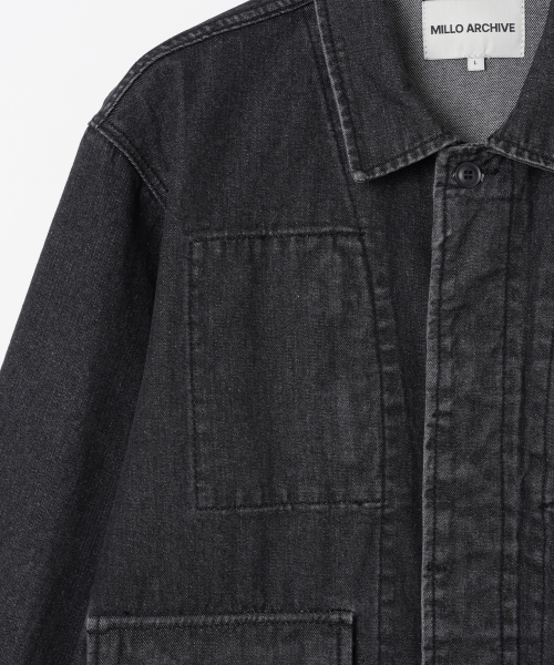 Круглая джинсовка Stain [Washed Black]