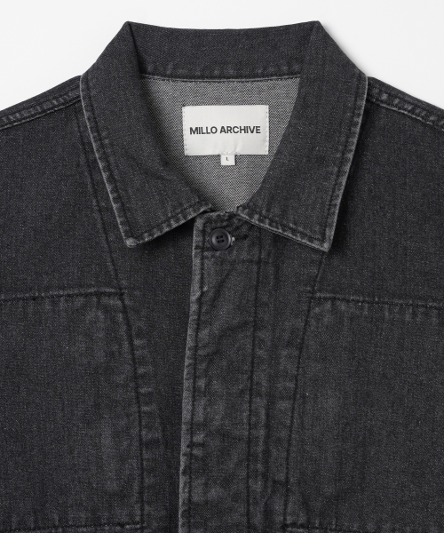 Круглая джинсовка Stain [Washed Black]