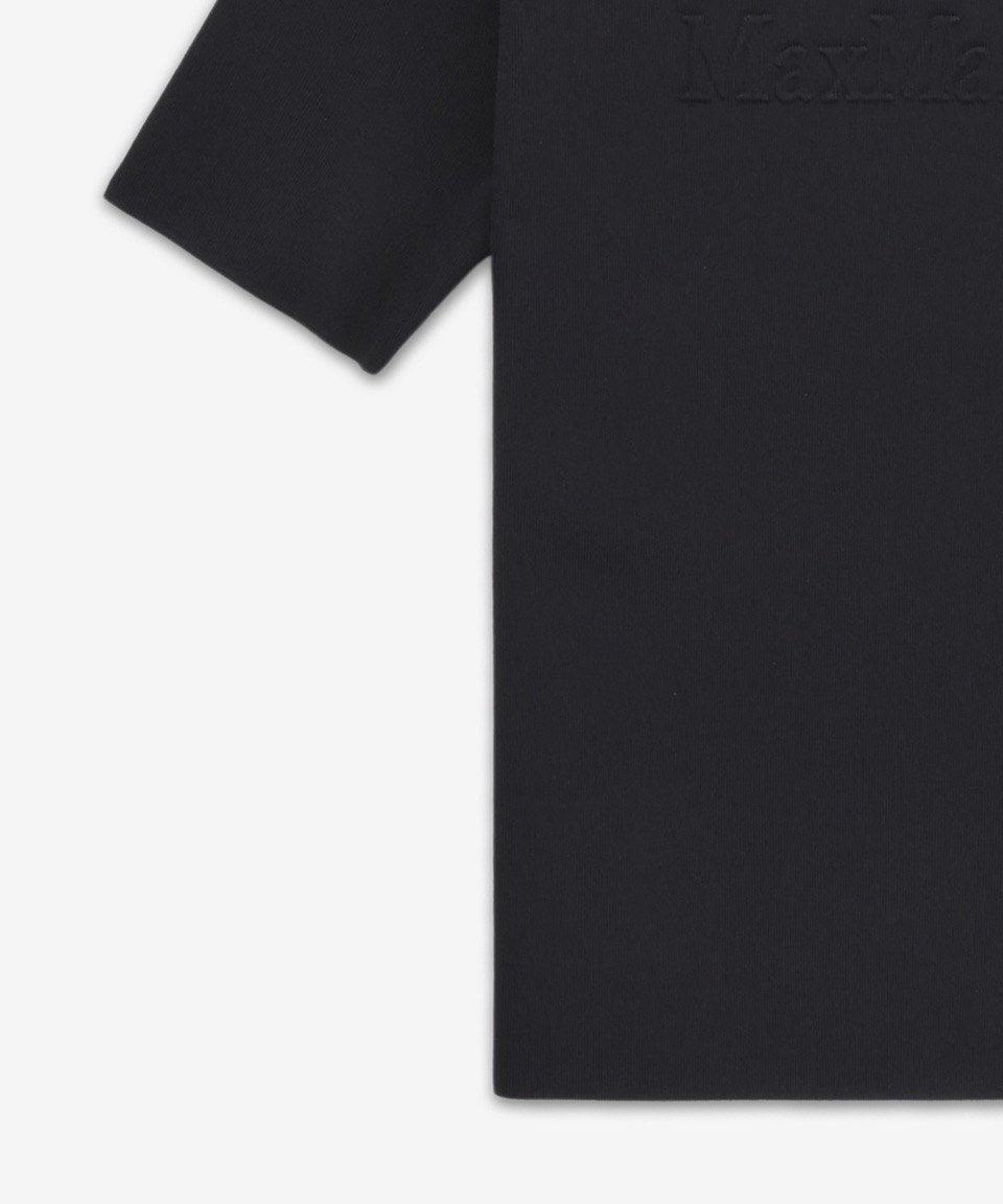 MUSINSA公式 | MAXMARA SEGALE Logo Embossed Short Sleeve T