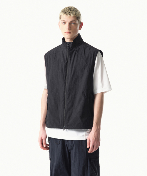 CITY LEISURE MESH POCKET VEST [BLACK]