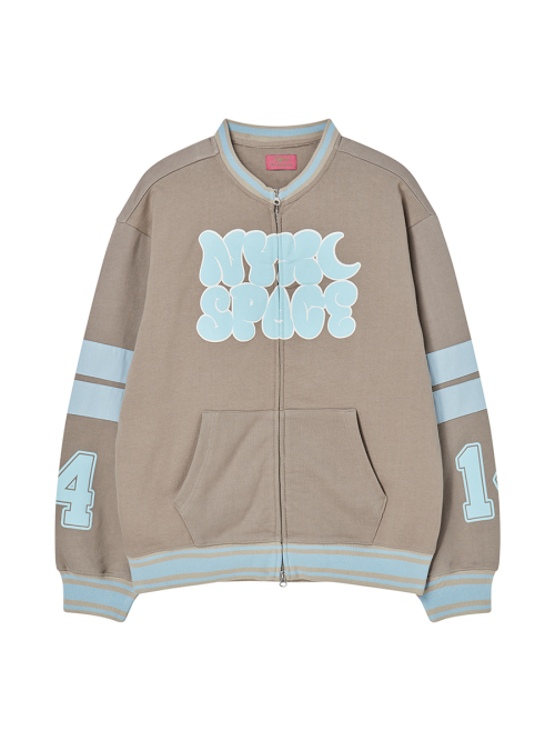 BALLOON LOGO SWEAT JACKET BROWN