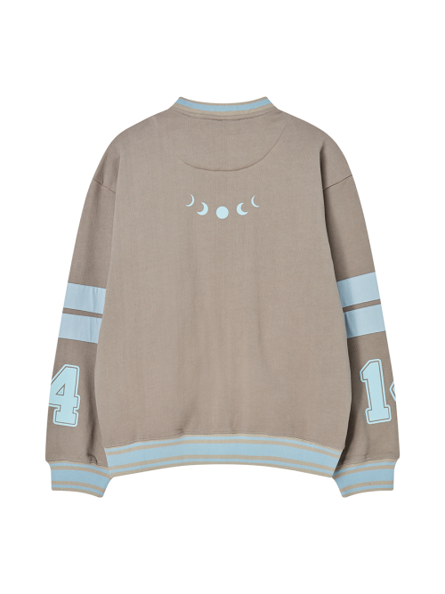 BALLOON LOGO SWEAT JACKET BROWN