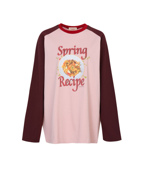 Spring Recipe T-Shirt (Pasta ver.- Pink )