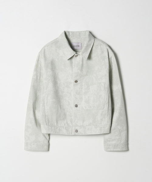 (WOMAN) Trucker Jacket Type I (Marble Grey)