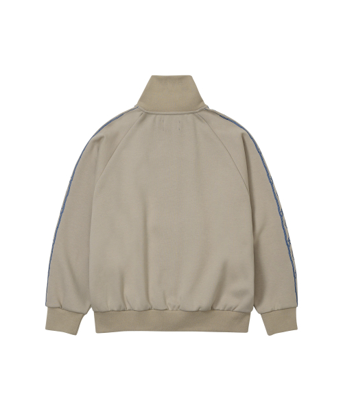Embroidered Track Jacket Warm Grey