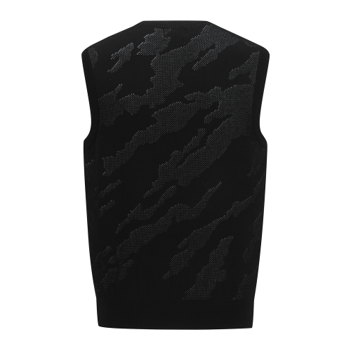MEN SP CAMO PATTERN KNIT VEST_BK