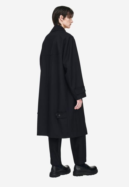 Тренч с широкими лацканами Black ZH2TC204BK