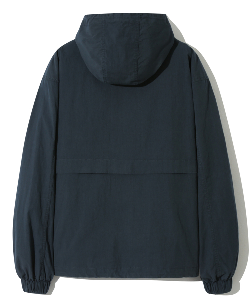 Парка-шелл CN washed с капюшоном, Navy