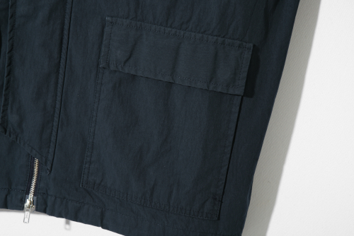 Парка-шелл CN washed с капюшоном, Navy