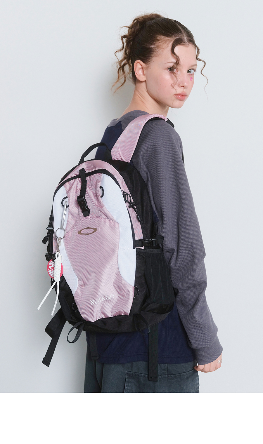 NOIAGO リュック　ピンク MUSINSA公式 | NOIAGO NOI1538 Nylon Daily Backpack (Pink)