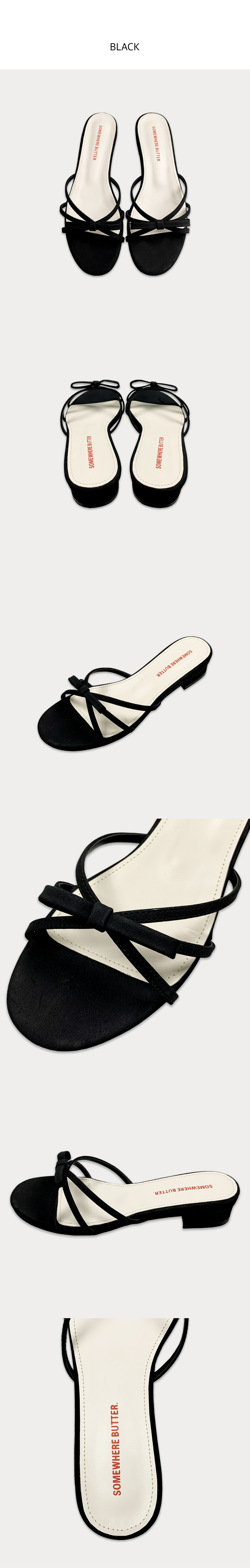 SOMEWHEREBUTTER ■ Sally Ribbon Mule MUSINSA | SOMEWHEREBUTTER Sally Ribbon Mule - 4Color