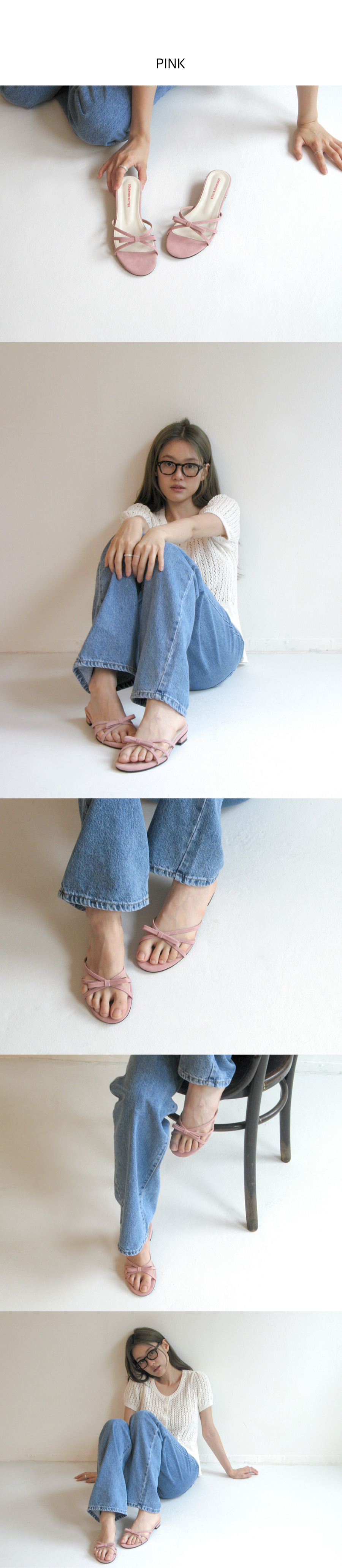 サンダル・ミュール [SOMEWHEREBUTTER] SALLY RIBBON MULE MUSINSA | SOMEWHEREBUTTER Sally Ribbon Mule - 4Color