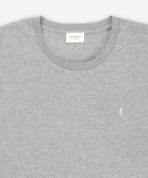 Футболка с вышитым логотипом Cassandre - Grey/Yellow / 781566Y37HC1482