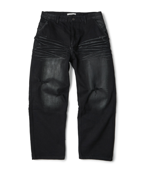 KENDRICK REGULAR DENIM PANTS (COATING BLACK)