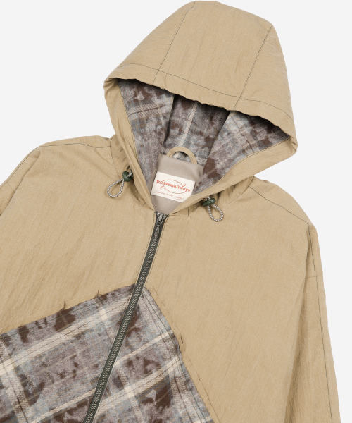 Faded Love Hoodie Zip-Up Beige
