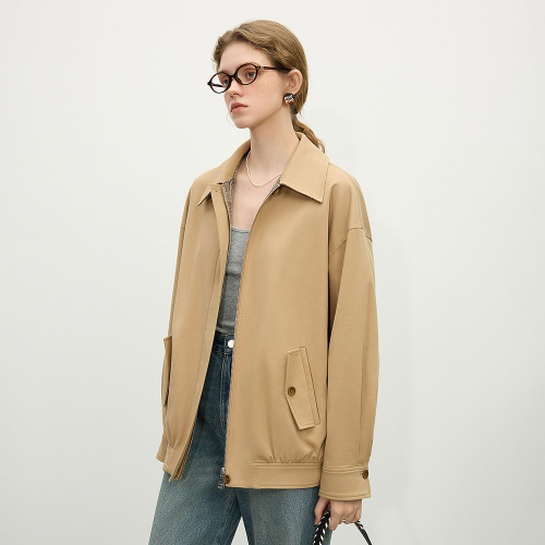 WD_Plaid cuffs work jacket
